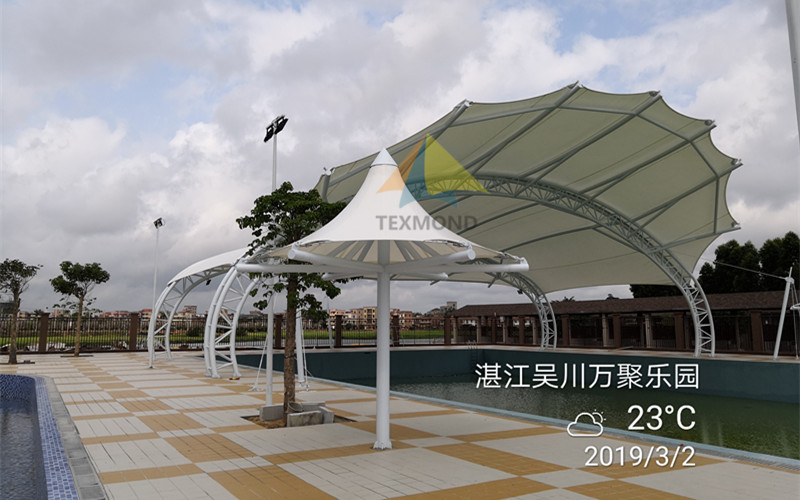 湛江吳川萬聚樂園PTFE膜結(jié)構(gòu)工程