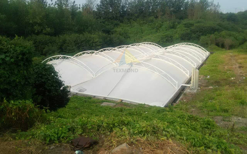 湖北荊門垃圾填埋場污水池加蓋工程