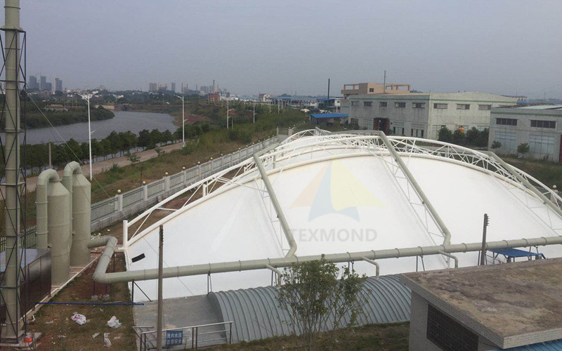 廣東南雄化工工業(yè)園污水池加蓋工程