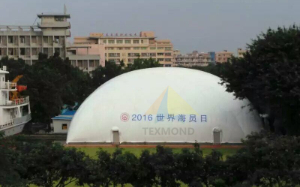 該工程項(xiàng)目位于廣東省廣州市花都區(qū)的廣東交通職業(yè)技術(shù)學(xué)院花都校區(qū)內(nèi)，屬于氣膜膜結(jié)構(gòu)建筑工程。建筑總面積達(dá)1089m2，該工程項(xiàng)目于2016年6月20日完工，投入使用后獲得業(yè)主及業(yè)內(nèi)人士一致好評(píng)